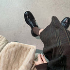 Damen elegante Schnürschuhe mit dekorativen Schnallen