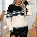 R&B | Nordic Strickpullover Acryl Muster, Wärme und Komfort