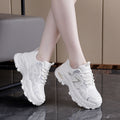 Damen Leichte Lauf-Sneaker mit luftdurchlässiger Mesh-Oberfläche und dämpfender Sohle R&B