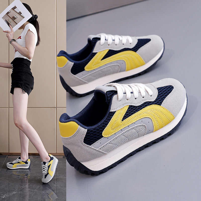 Damen Sportliche Sneakers mit atmungsaktiver Mesh-Oberfläche und dämpfender Sohle R&B