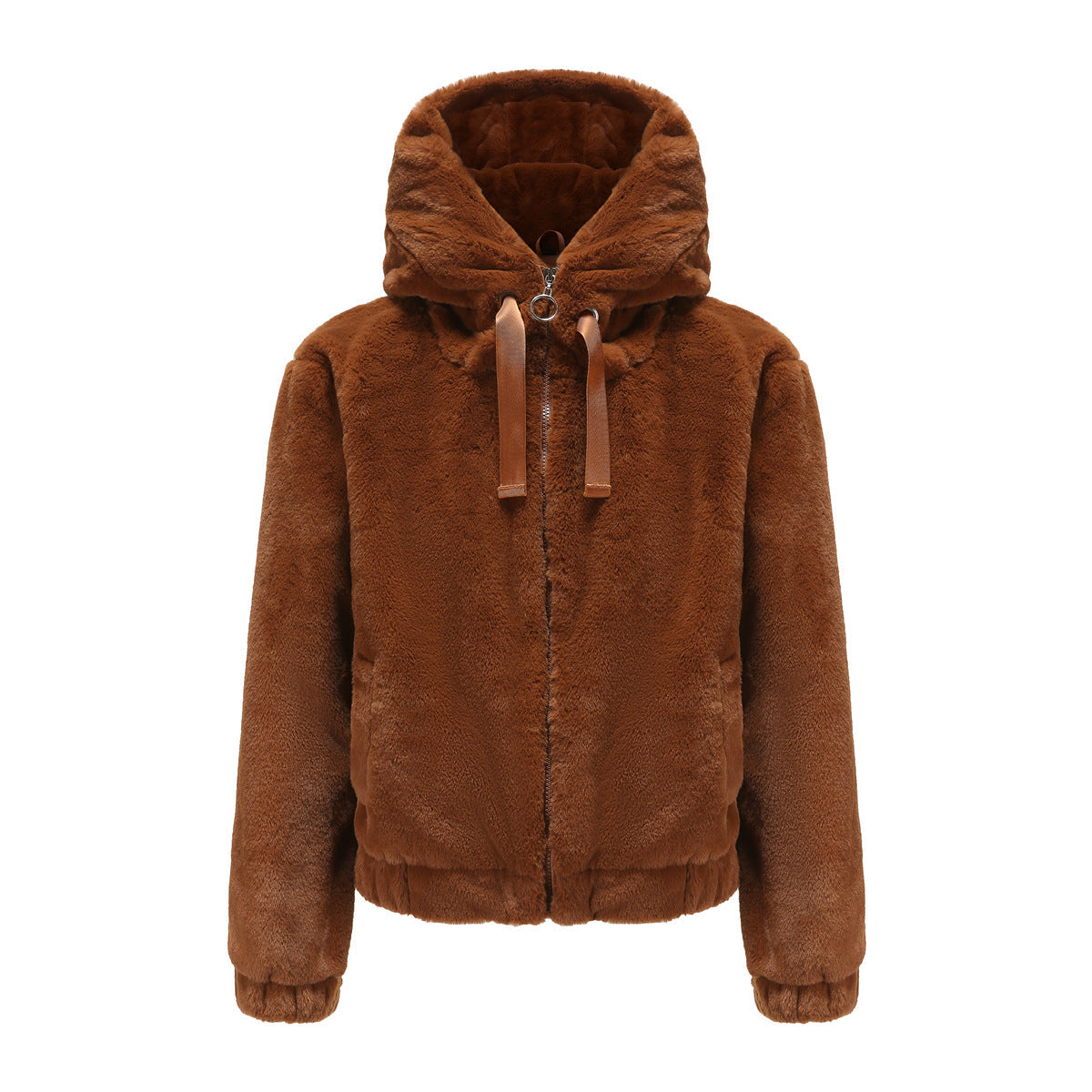 Damen Kuscheljacke mit hochabschließendem Kragen