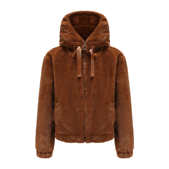 Damen Kuscheljacke mit hochabschließendem Kragen R&B