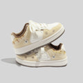 Damen Sportliche Sneakers mit verspieltem Tiermotiv und samtigen Akzenten