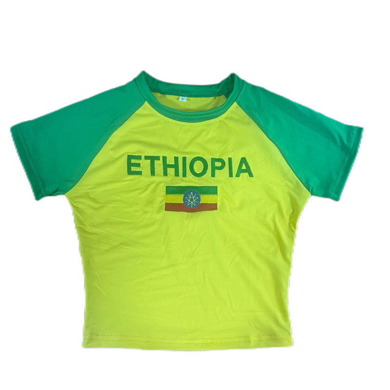 Damen Sportliches T-Shirt mit originellem Motiv R&B