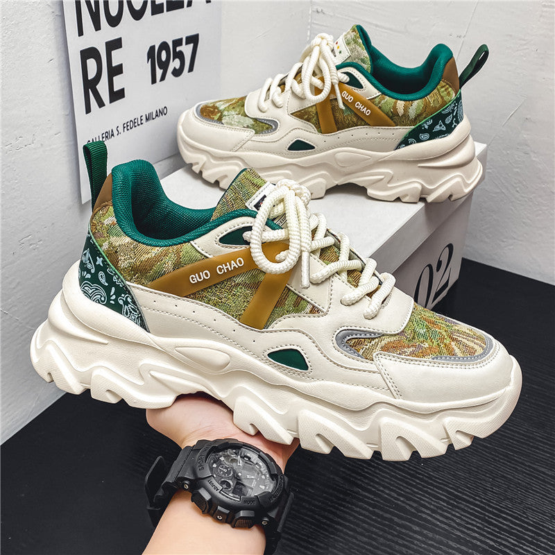 Damen Sportliche Chunky Sneakers mit atmungsaktiver Obermaterialkombination R&B