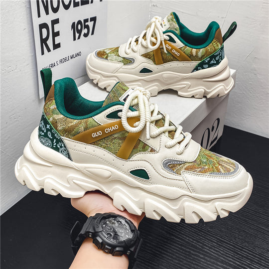 Damen Sportliche Chunky Sneakers mit atmungsaktiver Obermaterialkombination R&B
