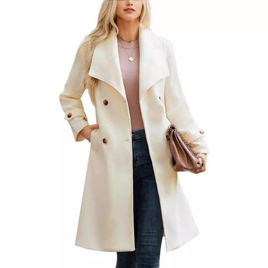 Damen Eleganter und bequemer Langmantel R&B