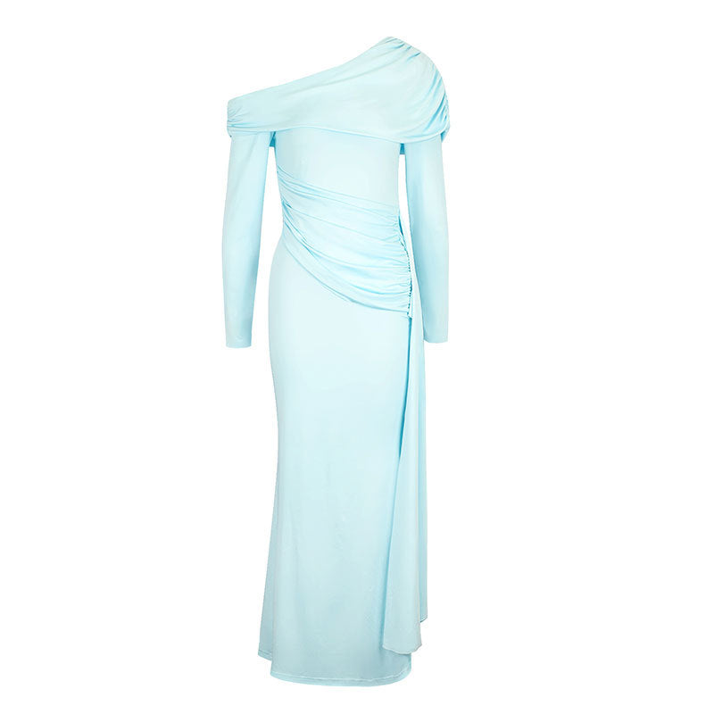 Damen Elegantes Wickelkleid mit asymmetrischem Ausschnitt und raffinierten Rüschendetails R&B