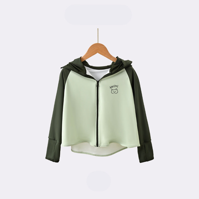 Kinder UV-Schutzjacke mit Kapuze und atmungsaktiven Eigenschaften R&B