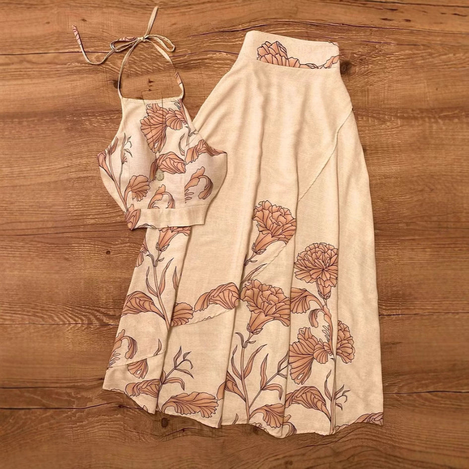 Damen Zweiteiliges Set mit floralen Mustern und luftiger Silhouette R&B