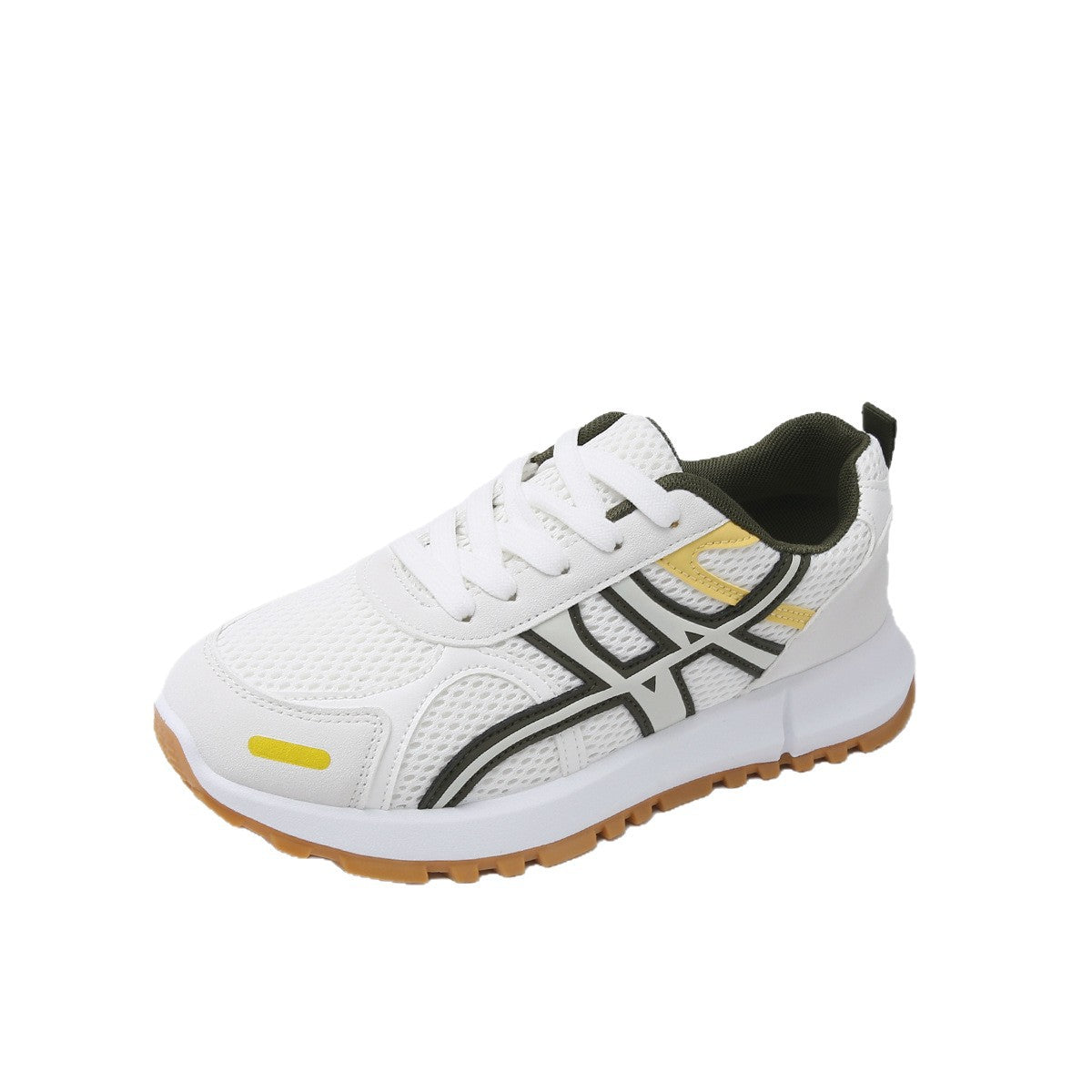 Damen Sportliche Sneakers mit atmungsaktiver Mesh-Oberfläche und rutschfester Laufsohle R&B