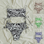 Damen Triangel-Bikini mit verstellbaren Bändern und elastischem Design R&B