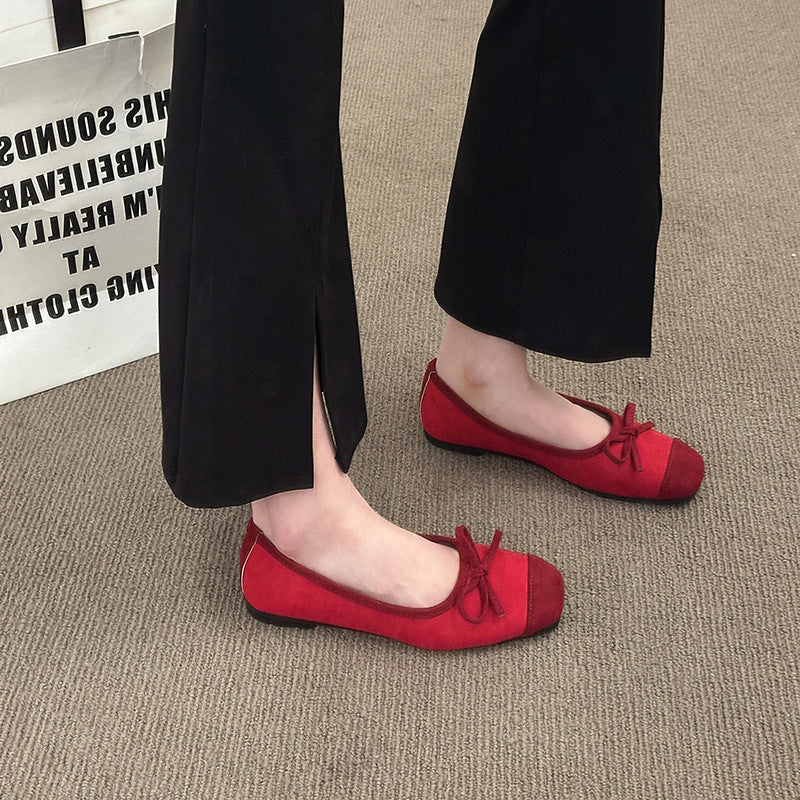 Damen Ballerinas mit modischem Glitzerakzent und flexiblem Sohlenprofil R&B
