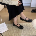 Damen Elegante Pumps mit bequemem Riemchendesign und breiter Sohle R&B