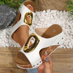 Damen Komfortable Clogs mit elegantem Schmuckdetail R&B