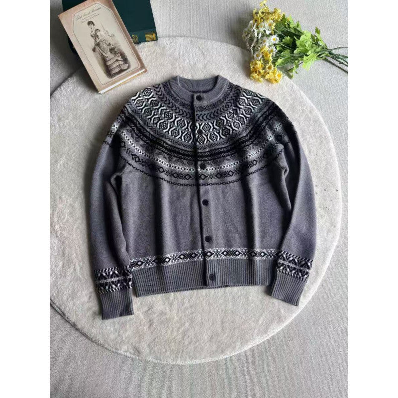 Damen Strickjacke mit Norweger-Muster R&B