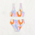 Damen Hochgeschnittener Bikini mit raffiniertem Design