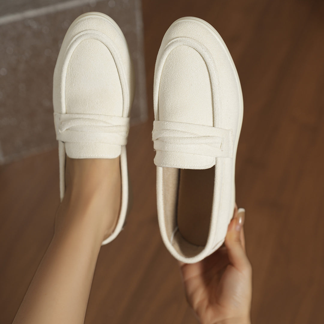 Damen Mokassins mit weichem Kunstleder und elastischem Riemendesign R&B