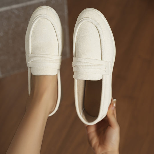Damen Mokassins mit weichem Kunstleder und elastischem Riemendesign R&B