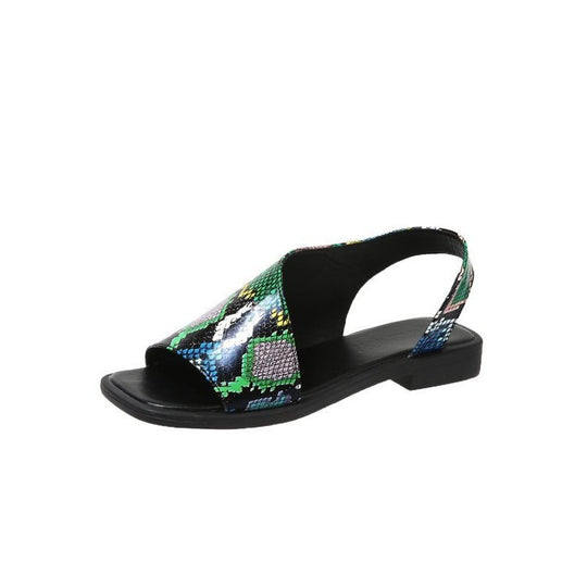 Damen Mode Zehentrenner mit verstellbarem Riemendesign R&B