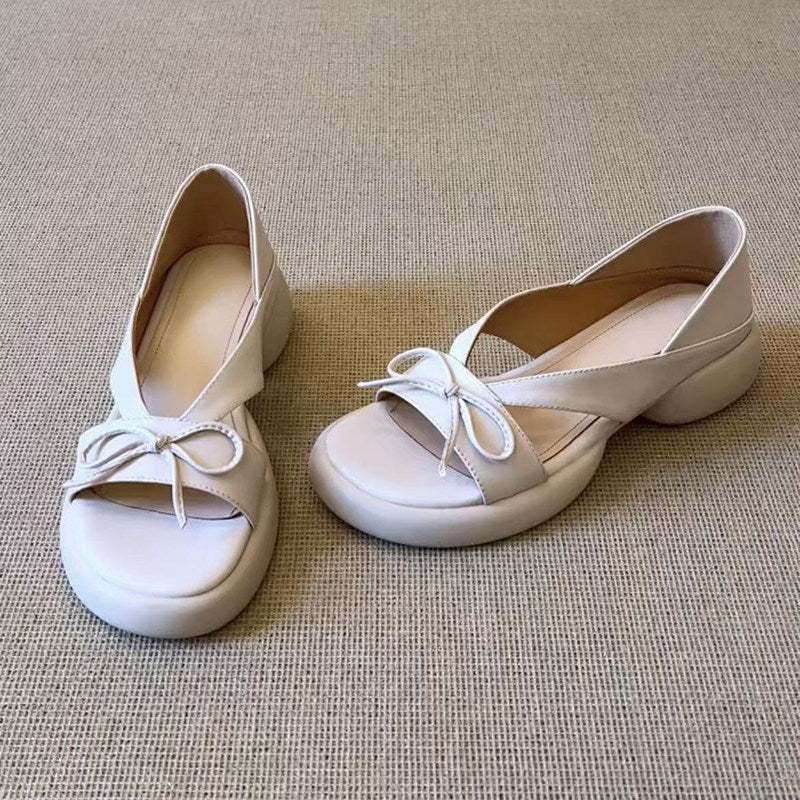 Damen Komfortable Slingback-Schuhe mit zierlichem Schleifendetail R&B