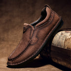 Herren elegante Slipper aus hochwertigem Leder mit weichem Innenfutter