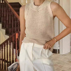 Damen Strickoberteil mit raffiniertem Lochmuster R&B