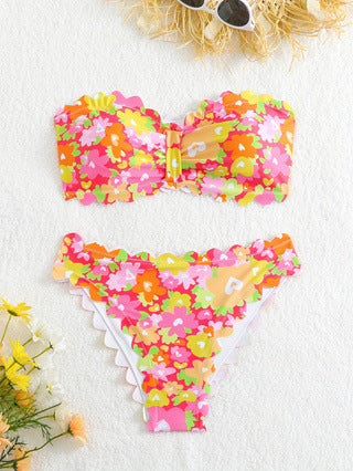 Damen Bikini-Set mit floralem Muster R&B