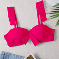 Damen Bikinioberteil mit Rüschendetails R&B