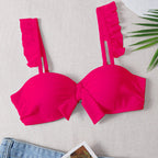 Damen Bikinioberteil mit Rüschendetails R&B