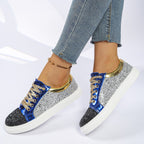 Damen Glitzernde Sneakers mit metallic Akzenten und rutschfester Sohle R&B
