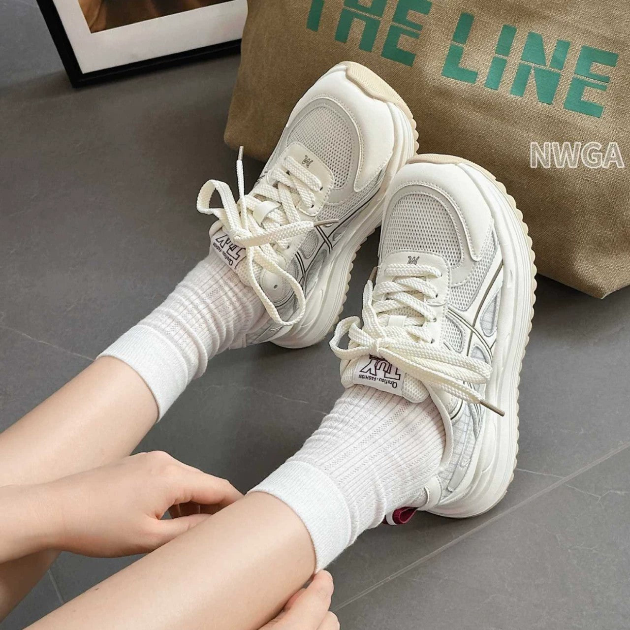 Damen Atmungsaktive Mesh-Sneaker mit Dämpfung R&B