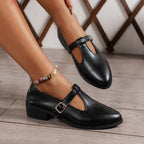 Damen Klassische Ballerinas mit elegantem Riemen R&B