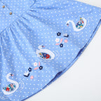 Mädchen Sommerkleid mit verspieltem Schwanenmotiv R&B