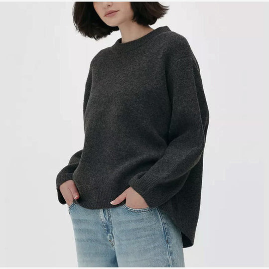 Damen Pullover mit lässigem Schnitt und voluminösen Ärmeln R&B