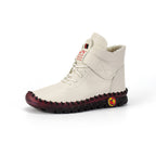 Damen klassische Schnürstiefel mit funktionalem Design und hochwertiger Lederausstattung EB