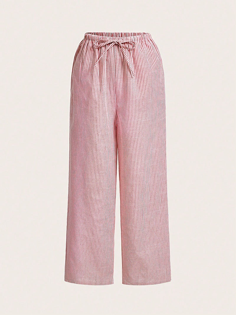Damen Luftige Palazzo-Hose mit gemustertem Design R&B