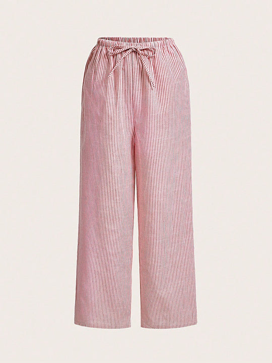 Damen Luftige Palazzo-Hose mit gemustertem Design R&B
