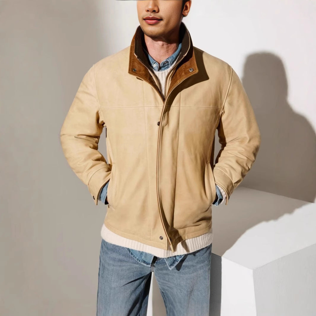 Herren jacke mit zeitlosem Schnitt und praktischem Stehkragen R&B