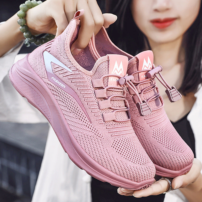 Damen Sportliche Sneaker mit atmungsaktivem Obermaterial und innovativem Schnürsystem R&B