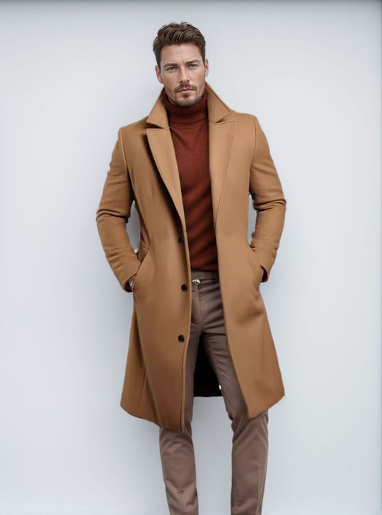 Herren eleganter und warmer Übermantel R&B