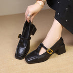 Damen Hochwertige Slingback-Pumps mit schickem Riemchen und quadratischer Zehenpartie R&B
