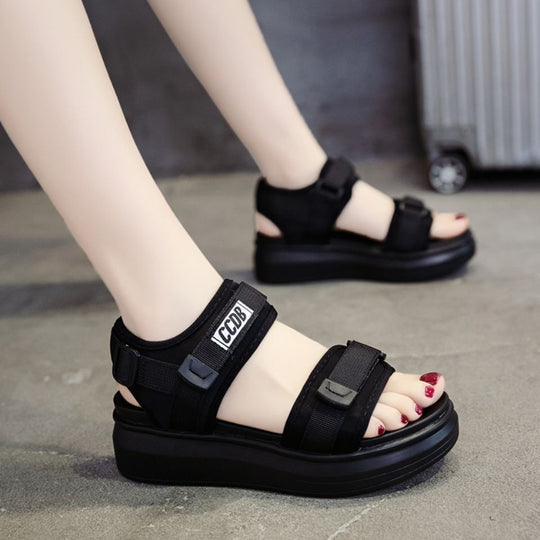 Damen Sportliche Sandalen mit schockabsorbierender Sohle und verstellbaren Riemen R&B
