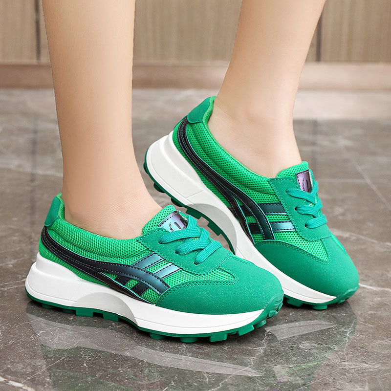 Damen Sportliche Sneakers mit atmungsaktiver Mesh-Oberfläche und dynamischem Sohlenprofil R&B