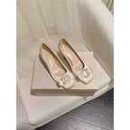 Damen elegante Pumps mit funkelnder Schleifenakzent R&B