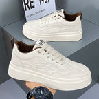 Damen Sneakers aus hochwertigem Leder mit trendiger Logostickerei von R&B