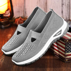 Damen Atmungsaktive Slip-On Freizeitschuhe mit elastischem Riemen R&B