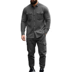 Herren nan Overshirt-Jacke im urbanen Utility-Look mit aufgesetzten Brusttaschen R&B