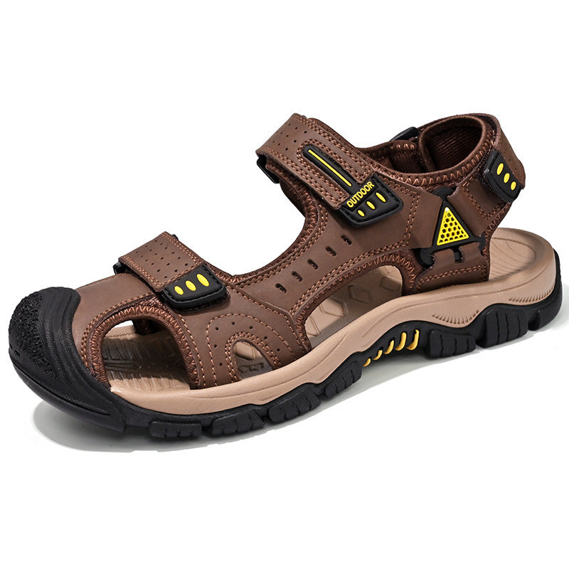 Herren Atmungsaktive Outdoor-Sandalen mit verstellbarem Klettverschluss R&B