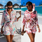 Damen Luftige Bluse mit einzigartigem Mustermix R&B